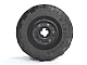 55982c04 - Wheel 18mm D. x 14mm with Axle Hole, Fake Bolts and Shallow Spokes with Black Tire 37 x 18R (55982 / 56891)