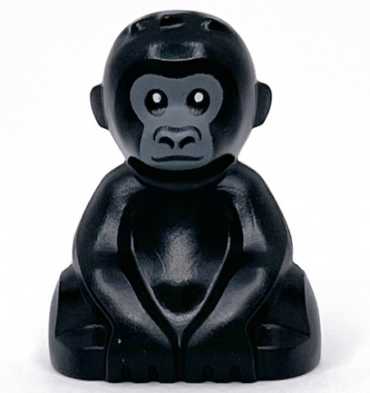 5619pb01 - Gorilla, Baby with Dark Bluish Gray Face Pattern
