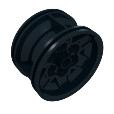 56908 - Wheel 43.2mm D. x 26mm Technic Racing Small, 6 Pin Holes