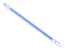 57539pb03 - Hose, Flexible Ribbed with 8mm Ends 19L / 15.2cm with Molded Blue Center Pattern