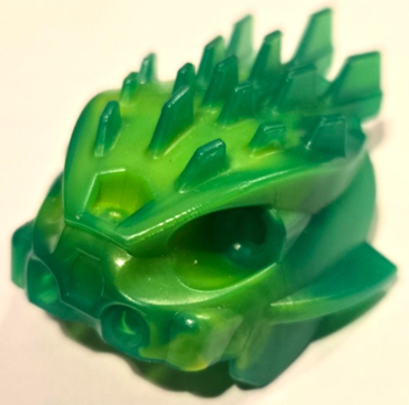 57553pb01 - Bionicle Head, Barraki Ehlek with Marbled Lime Pattern