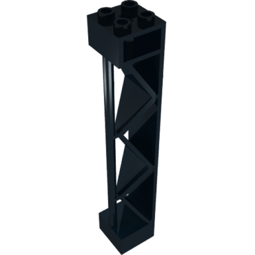 57893 - Support 2 x 2 x 10 Girder Triangular Vertical - Type 2 - Open Side Top, 1 Post & 1 Panel