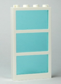 57894c01 - Window 1 x 4 x 6 with 3 Panes with Trans-Light Blue Glass (57894 / 57895)
