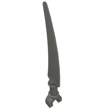 59229 - Minifigure, Weapon Sword, Scythe Blade with Clip Pommel