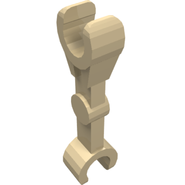 59230 - Arm Mechanical, Straight with Clips at 90 degrees (Vertical Grip)