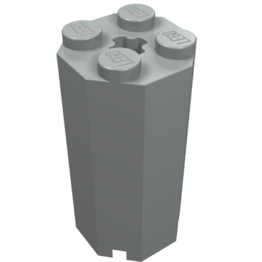 6037 - Brick, Modified Octagonal 2 x 2 x 3 1/3