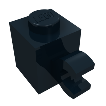 60476 - Brick, Modified 1 x 1 with Clip (Horizontal Grip)