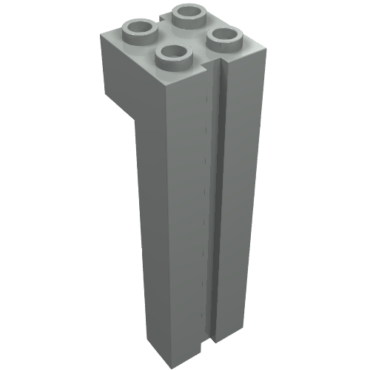 6056 - Brick, Modified 2 x 2 x 6 with Channel