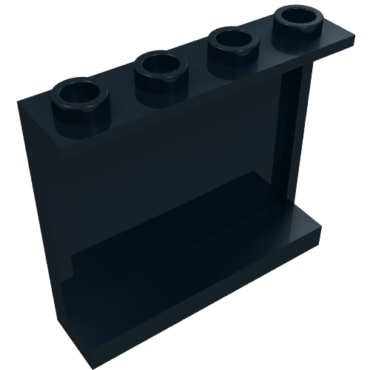 60581 - Panel 1 x 4 x 3 with Side Supports - Hollow Studs