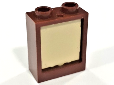 60592c05 - Window 1 x 2 x 2 Flat Front with Tan Glass (60592 / 60601)