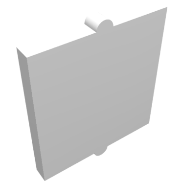 60601 - Glass for Window 1 x 2 x 2 Flat Front