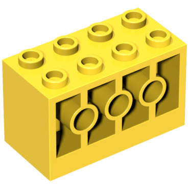 6061 - Brick, Modified 2 x 4 x 2 with Holes on Sides