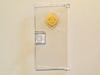 60616pb024 - Door 1 x 4 x 6 with Stud Handle with Gold Cupcake and Scroll Pattern (Sticker) - Set 41101