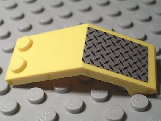 6070pb001 - Windscreen 5 x 2 x 1 2/3 with Checkered Plate Mudguard Pattern (Sticker) - Sets 4514 / 7243