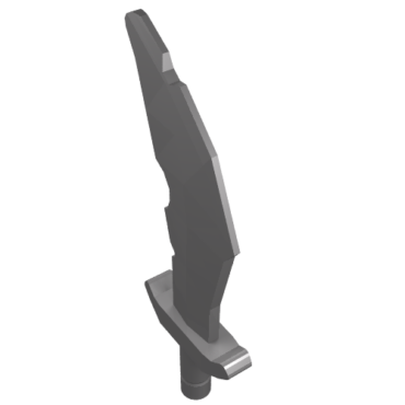 60752 - Minifigure, Weapon Sword, Scimitar with Nicks