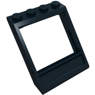 60806 - Window 4 x 4 x 3 Roof with Bottom Panel