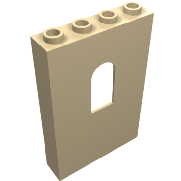60808 - Panel 1 x 4 x 5 Wall with Window