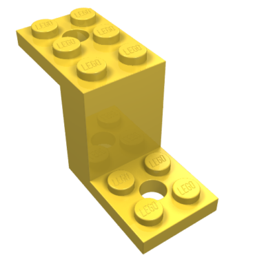 6087 - Bracket 5 x 2 x 2 1/3 with 2 Holes