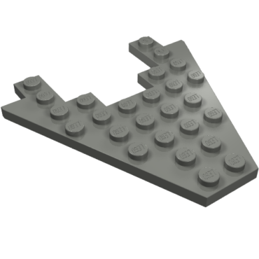 6104 - Wedge, Plate 8 x 8 with 3 x 4 Cutout