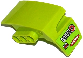 61071pb010 - Technic, Panel Car Mudguard Left with 'NITRO', 'LOOK OUT' and 'GIRBON' Pattern (Sticker) - Set 42037