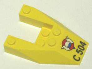 6153apb04 - Wedge 6 x 4 Cutout without Stud Notches with 'C 504' Pattern