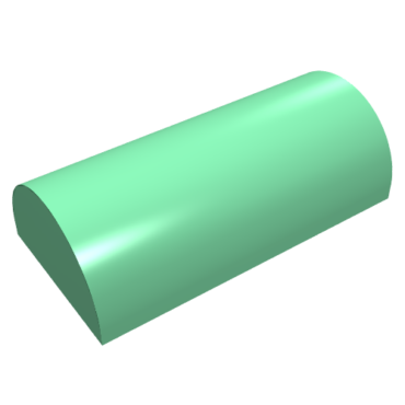 6192a - Slope, Curved 2 x 4 Double without Groove