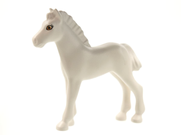 6193pb02 - Horse, Foal, Belville with Black Outlined Eyes with Eyelashes and Brown Irises Pattern