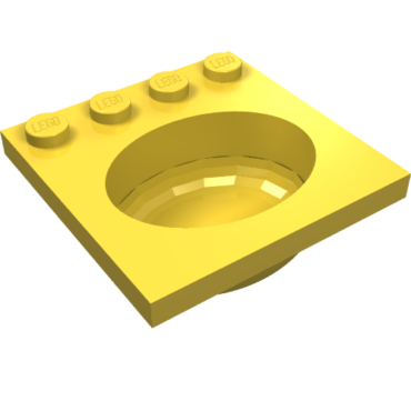 6195 - Container, Sink 4 x 4 with Elliptical Basin
