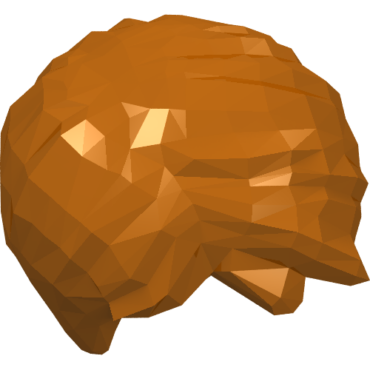 62810 - Minifigure, Hair Short Tousled with Side Part