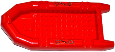 62812pb10 - Boat, Rubber Raft, Large with 3 Patches and Stitches Pattern on Both Sides (Stickers) - Set 60129