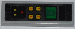 63864pb012 - Tile 1 x 3 with ADU Soldier on Screen and Numbered Buttons Pattern (Sticker) - Set 7050