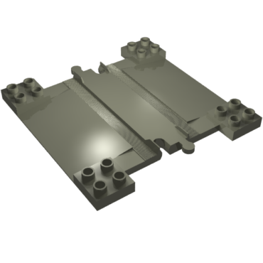 6391 - Duplo, Train Track with Ramps for Car Crossing