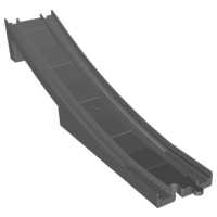6392 - Duplo, Train Track Bridge End Section with Large Bottom Support