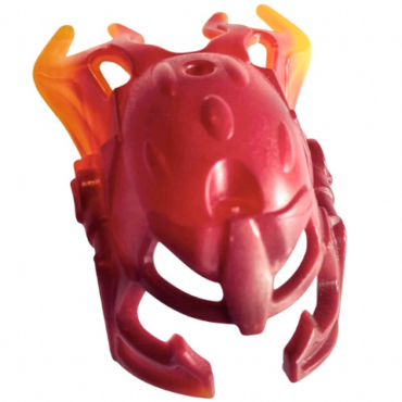 64259pb01 - Bionicle Mask Malum with Marbled Trans-Orange Pattern