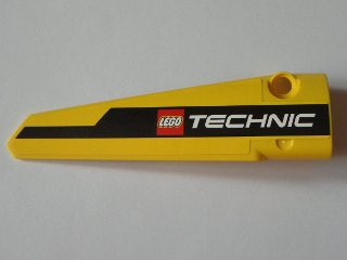 64393pb005 - Technic, Panel Fairing # 6 Long Smooth, Side B with Black Line and LEGO TECHNIC Logo Pattern (Sticker) - Set 8043