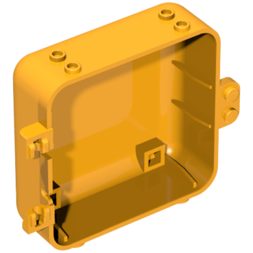 64454 - Container, Box 3 x 8 x 6 2/3 Half Back