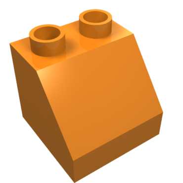 6474 - Duplo, Brick 2 x 2 x 1 1/2 Slope 45