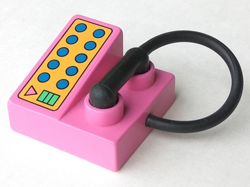 6489 - Duplo Utensil Telephone on Brick 2 x 2