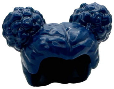 65579 - Minifigure, Hair Female, Parted in Middle with 2 Buns on Top