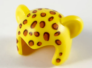 65590pb01 - Minifigure, Headgear Cap, Cat with Dark Orange Leopard Spots Pattern
