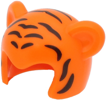 65590pb02 - Minifigure, Headgear Cap, Cat with Black Tiger Stripes Pattern