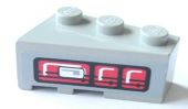6564pb05 - Wedge 3 x 2 Right with Taillights Pattern (Sticker) - Set 8479