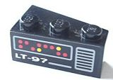 6565pb04 - Wedge 3 x 2 Left with Radio Pattern (Sticker) - Set 8479