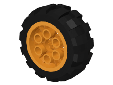 6582c01 - Wheel 20 x 30 Balloon Medium, with Black Tire 20 x 30 Balloon Medium (6582 / 6581)