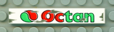 6636px2 - Tile 1 x 6 with Octan Logo Pattern