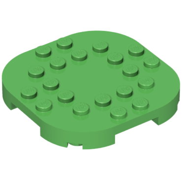 66789 - Plate, Modified 6 x 6 with Rounded Corners and 4 Feet