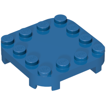 66792 - Plate, Modified 4 x 4 with Rounded Corners and 4 Feet