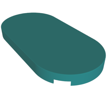 66857 - Tile, Round 2 x 4 Oval
