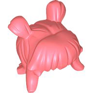 66915 - Minifigure, Hair Female Space Buns and Thick Bangs