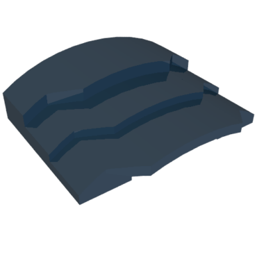 66955 - Wedge 4 x 3 Stepped No Studs
